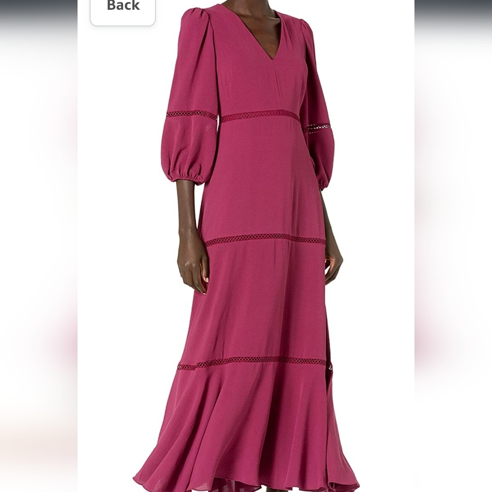 Taylor bright plum dress